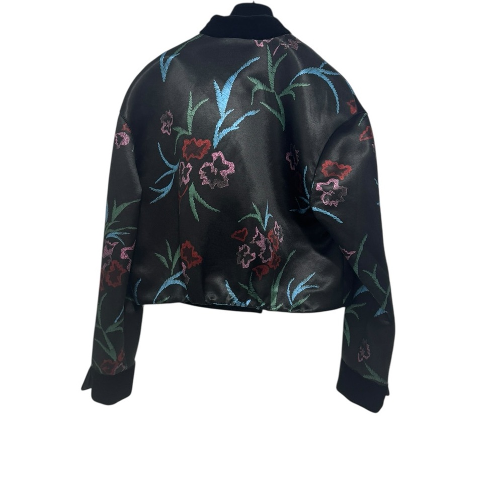 NWOT Giorgio Armani High End Floral Embroidered Silk-Linen Top, Size IT 42 US 6 - Picture 8 of 12